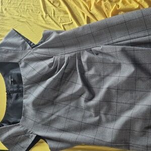 Rafaella Studio Plaid Sheath Dress in Grey and Black